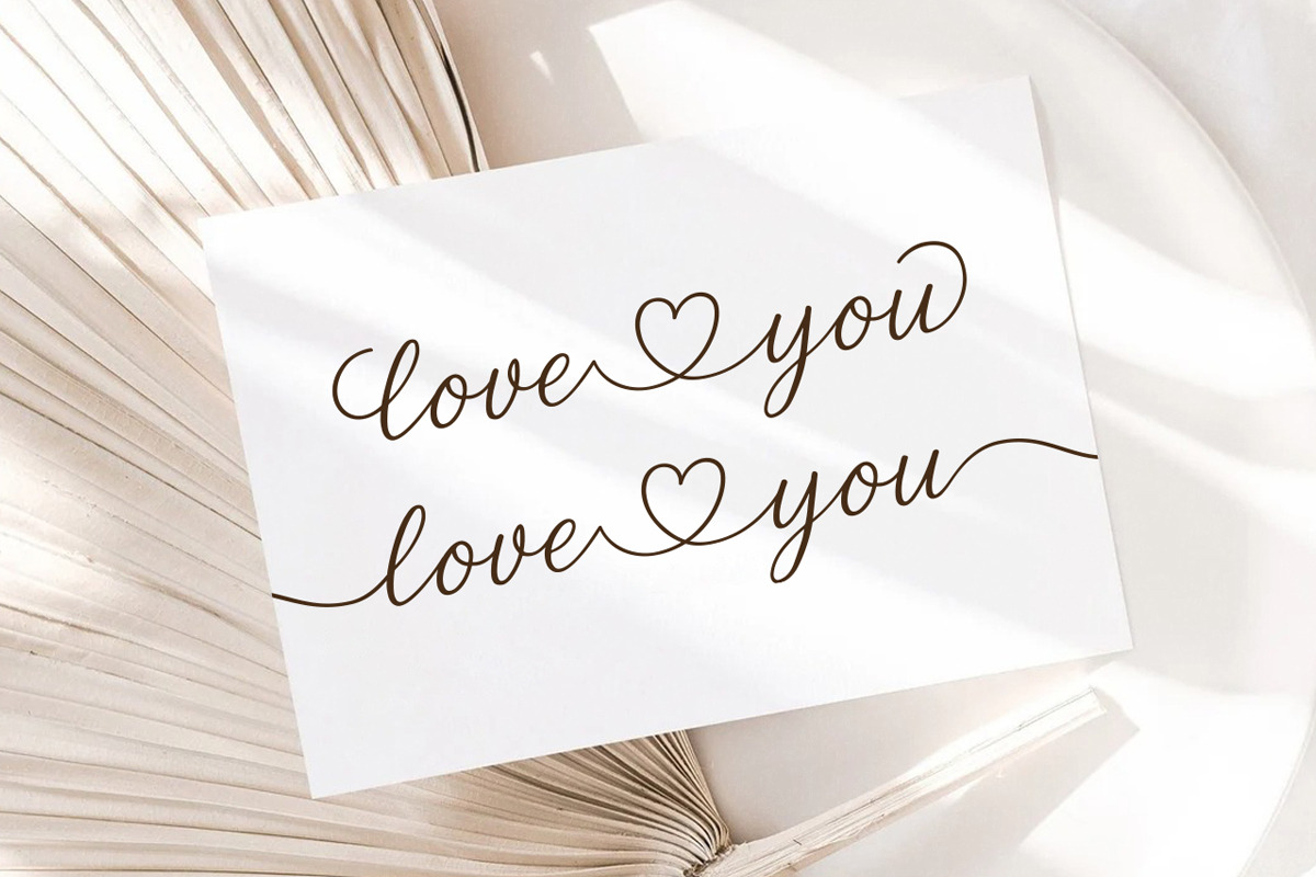 Wendy Caden - Lovely Heart Font, a Script Font by Jozoor (Photo 2 of 10)