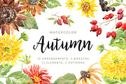 Autumn. Watercolor collection, an Illustration by OJardin (Thumbnail 1 of 7)