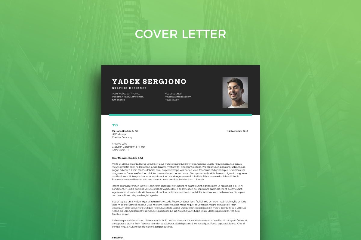 Resume Template 36, a Resume Template by graphicalcium (Photo 3 of 3)
