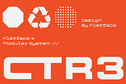 Flatface CTR-3, a Sans Serif Font by Flatface (Thumbnail 1 of 13)