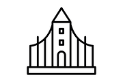 Hallgrimskirkja Line Icon, an Icon by Pexelpy (Thumbnail 2 of 2)