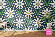 Mid Mod Flowers Patterns Collection, a Pattern Graphic by Yasmine Patterns (Thumbnail 5 of 8)