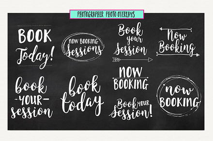 Photo Overlay: Now Booking