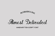 Almost Delicated, a Script Font by Jrray Studio (Thumbnail 2 of 6)