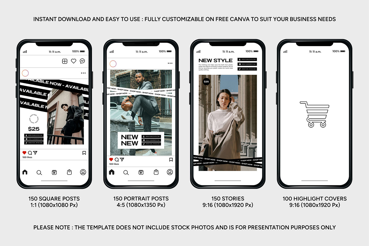 Fashion White Template, a Social Media Template by Kalubuak (Photo 2 of 10)