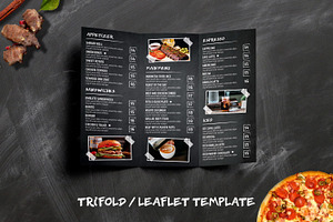 Blackboard Menu TriFold Menu