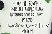 Thin and Glowing, a Font by Bramcreative (Thumbnail 5 of 12)