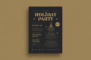 Holiday Gold Christmas Event Flyer, a Flyer Template by Guuver (Thumbnail 3 of 4)