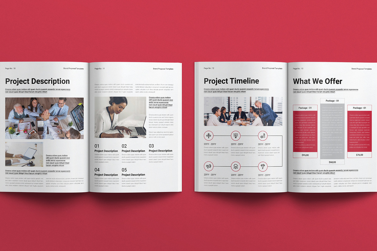 Brand Proposal Template, a Brochure Template by E-Type