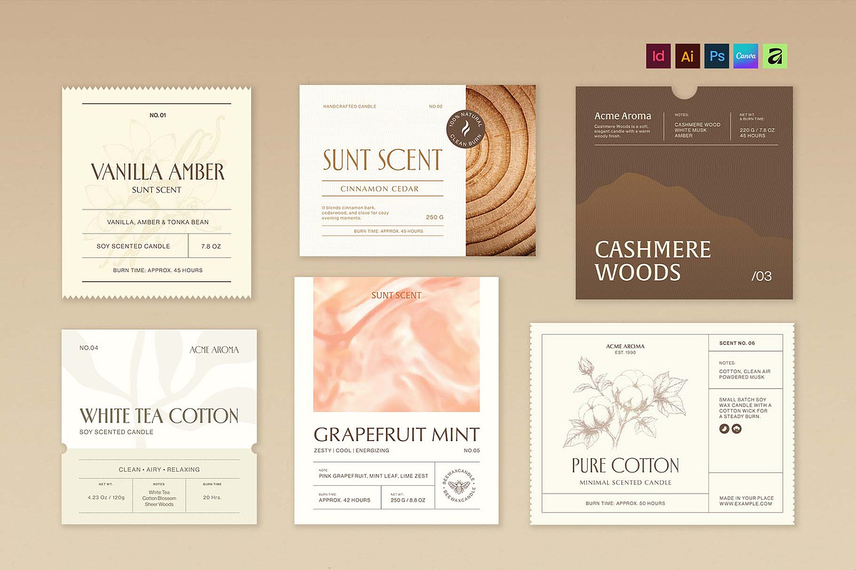 Label Template Set, a Packaging Mockup by BrandPacks (Photo 14 of 14)