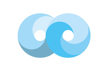 Infinity Design Vector icon, a Healthcare Illustration by COLORFUL