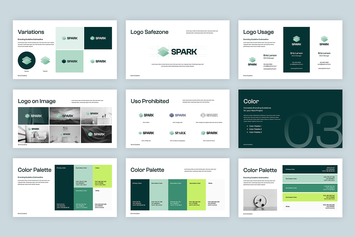 Brand Guidelines Design Figma Canva, a Presentation Template by Miyaji75 (Photo 4 of 7)