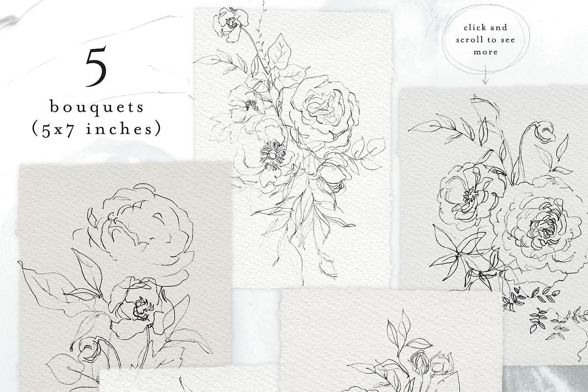 Refinement – drawing set, a Texture Illustration by Helen Halik art (Photo 5 of 9)