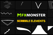 Scribble Elements | Motion Graphics, a Graphic by FlashFXbox (Thumbnail 1 of 2)