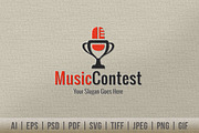 Music Contest Logo, a Branding & Logo Template by Dotnpix (Thumbnail 1 of 5)