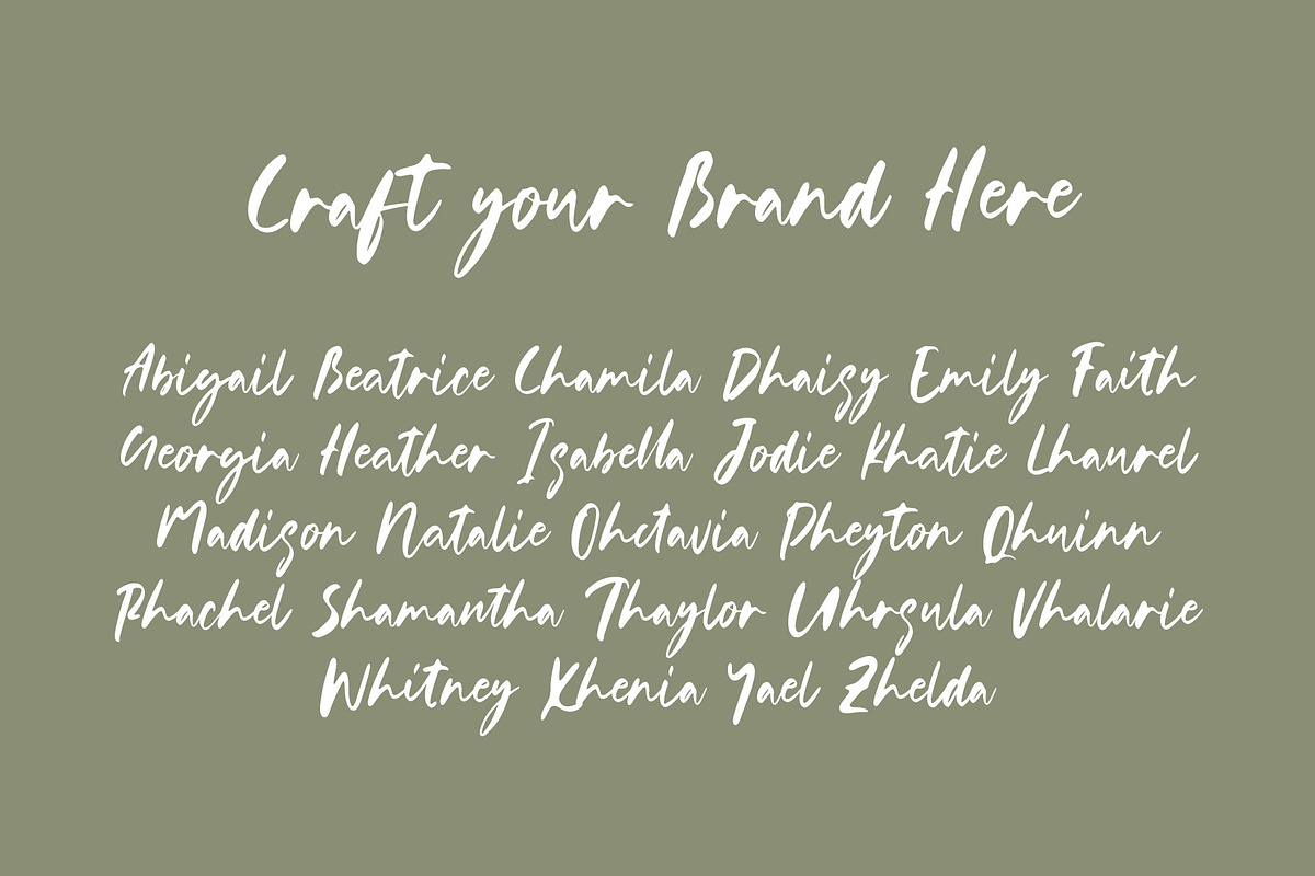Anestica Natural Handwritten Font, a Script Font by RantautypeStudio (Photo 6 of 15)
