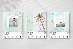 MINT WIND Instagram Templates