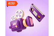 3d Video and Game Retro Device, an Object Graphic by 35lab (Thumbnail 1 of 3)