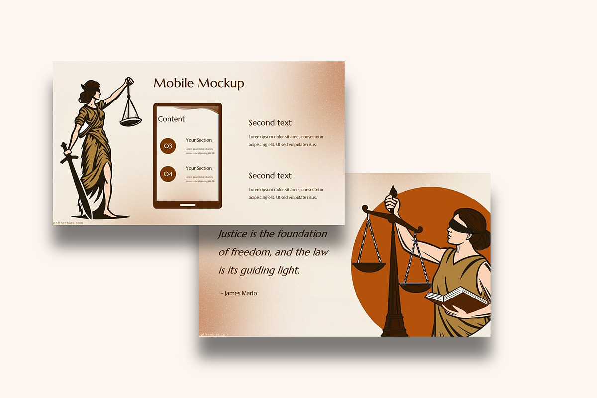 Law Presentation Template, a Presentation Template by BumbleGraph Studio (Photo 2 of 4)