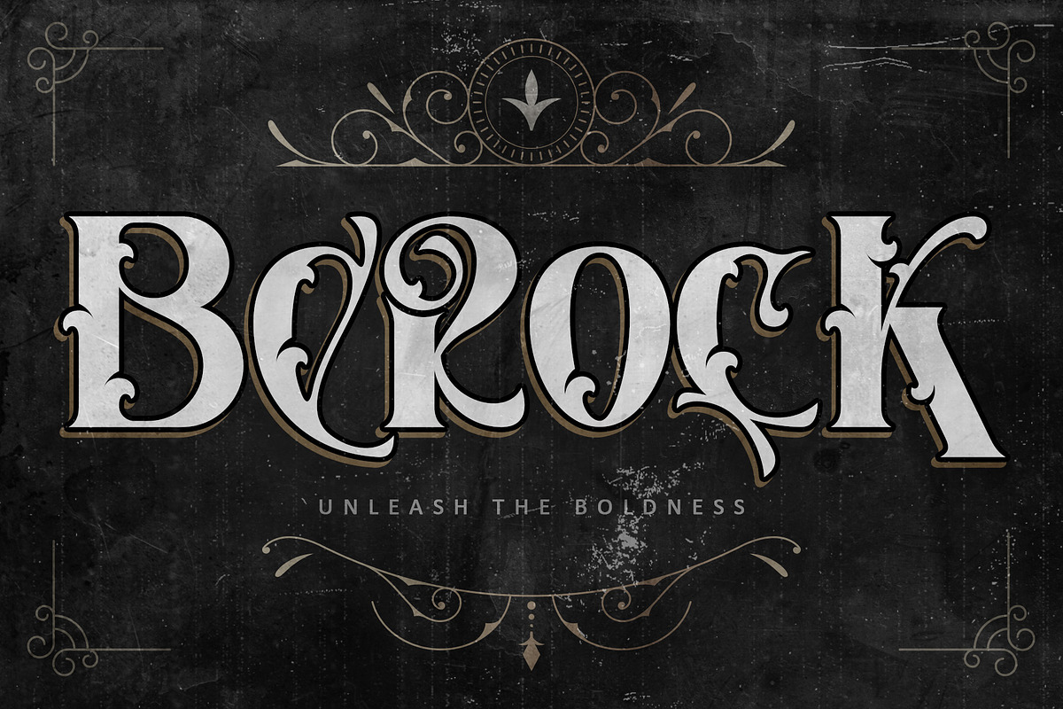 Berock, a Blackletter Font by Letterara (Photo 1 of 15)