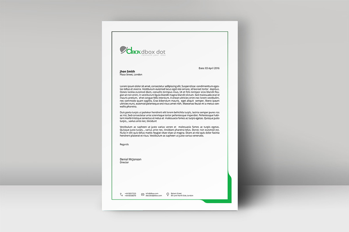 Letterhead Template, a Stationery Template by artisanHR (Photo 5 of 6)