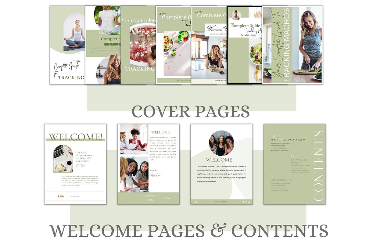 Macronutrients tracking Guide, Ebook, a Books & Magazine Mockup by Millennials Marketing (Photo 3 of 9)