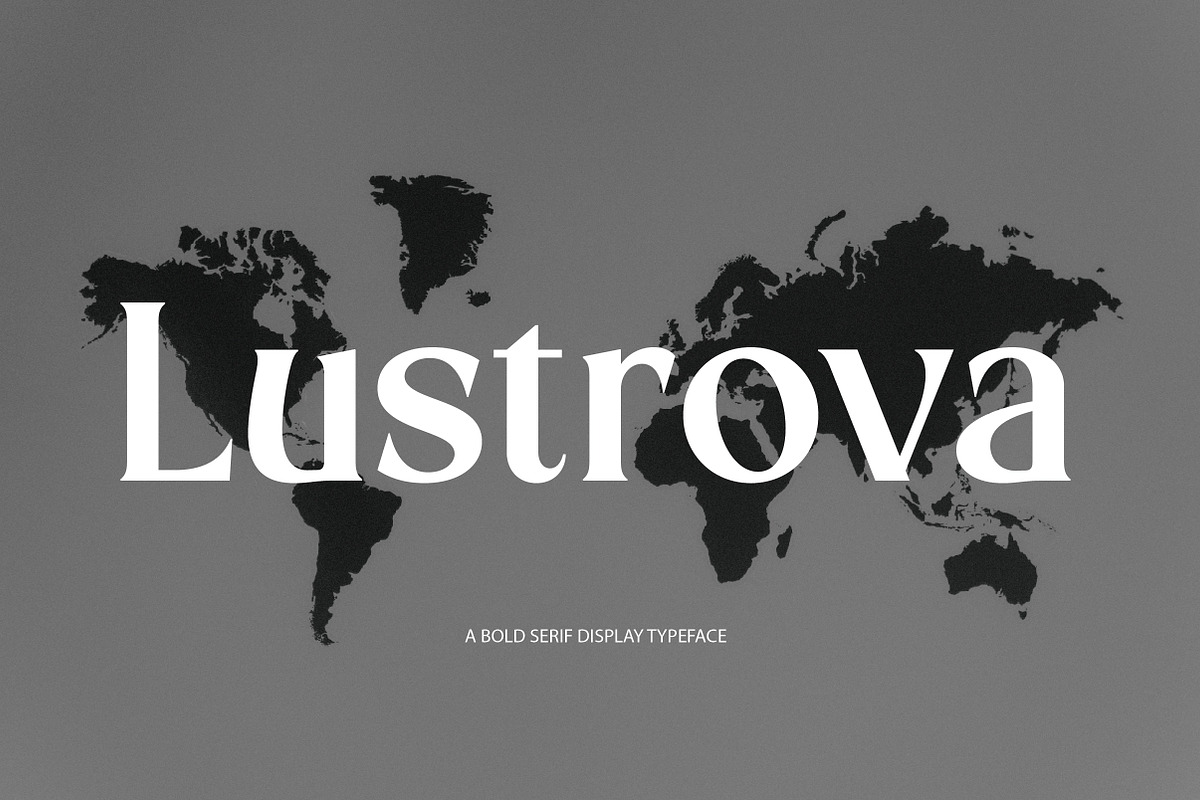 Lustrova | Classic Serif Typeface, a Sans Serif Font by Artdez (Photo 1 of 4)