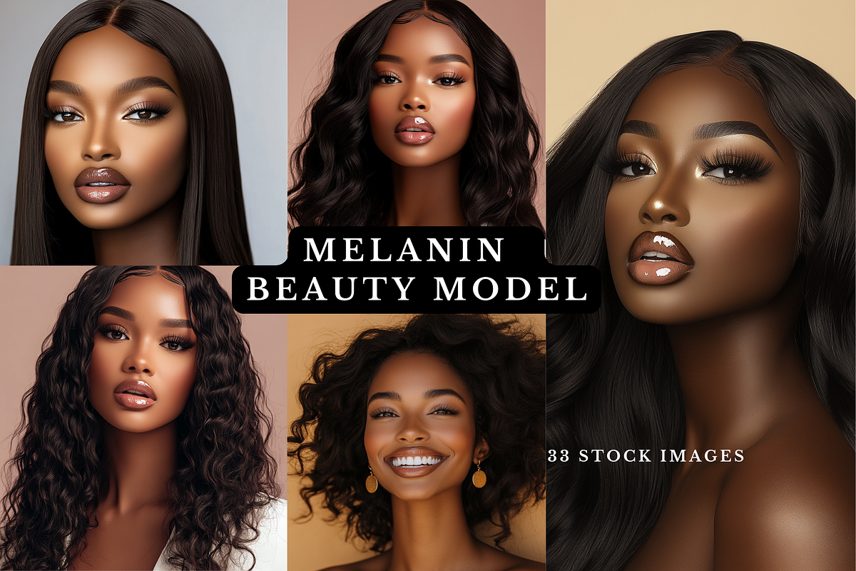 Melanin Beauty Models Stock Images, a Beauty & Fashion Photo by MarkoPresets (Photo 7 of 10)