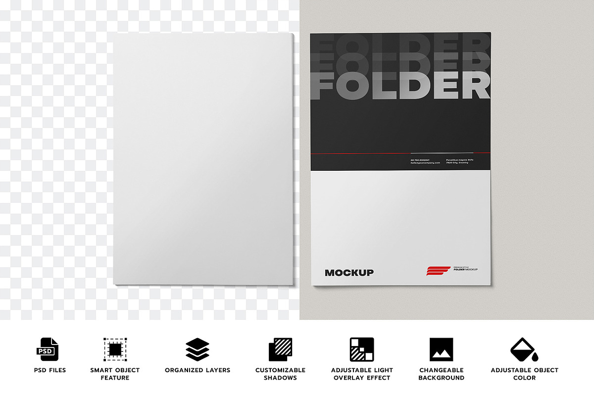 Folder Mockup, a Product Mockup by PixelVoyager (Photo 2 of 7)