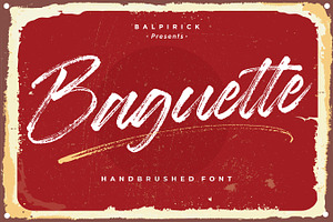 Baguette - Handbrushed Font