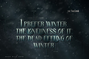 The Freezing Display Font