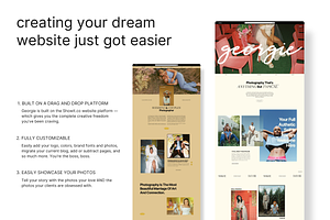 Showit Website Template Georgie