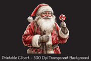 Hand-Painted Watercolor Santa Png, an Illustration by RobertsArt (Thumbnail 2 of 7)