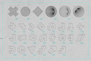 3D Wireframe Shapes | set 4, an Object Graphic by MaximGertsen (Thumbnail 4 of 7)
