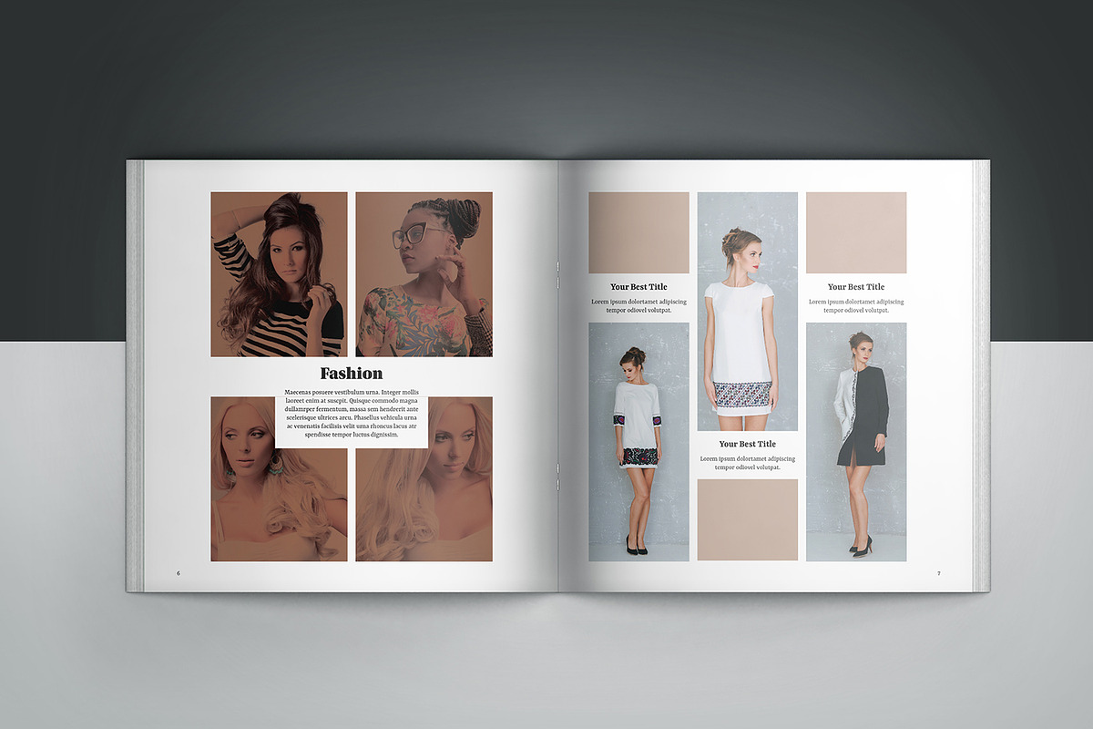 Square Fashion Lookbook / Brochure, a Magazine Template by Template Shop (Photo 7 of 10)