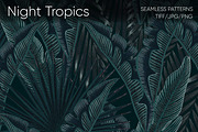 Night Tropics seamless patterns, a Pattern Graphic by ANAKOTO (Thumbnail 1 of 20)