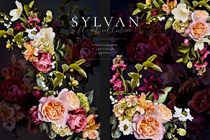 Sylvan Floral Clip Art Collection