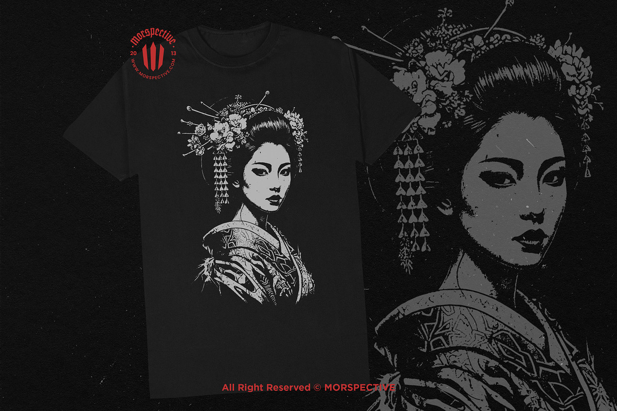 10 Bundle Dark Art Geisha Japanese, an Illustration by Morspective (Photo 2 of 7)