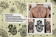 100+ Procreate Tattoo Stamp Brushes, a Brush Add-On by badrusblue (Thumbnail 3 of 9)