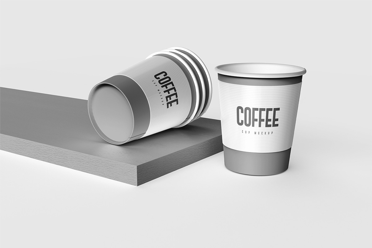 Disposable Coffee Cup Packaging Mock, a Product Mockup by graphypix (Photo 3 of 4)
