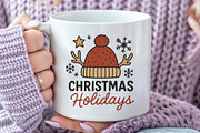Christmas Holidays PNG Cutting, an Illustration by CraftArtStudio (Thumbnail 3 of 4)
