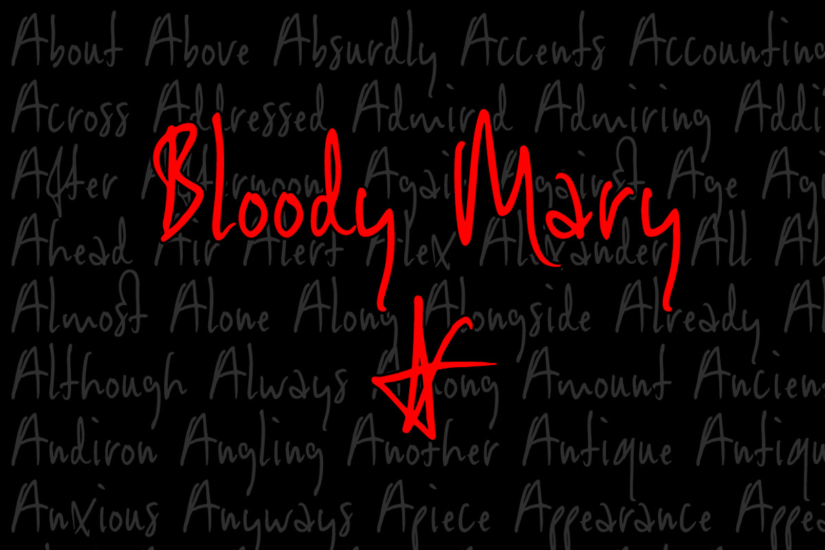 Viktorie, a jotted-down font preview 4