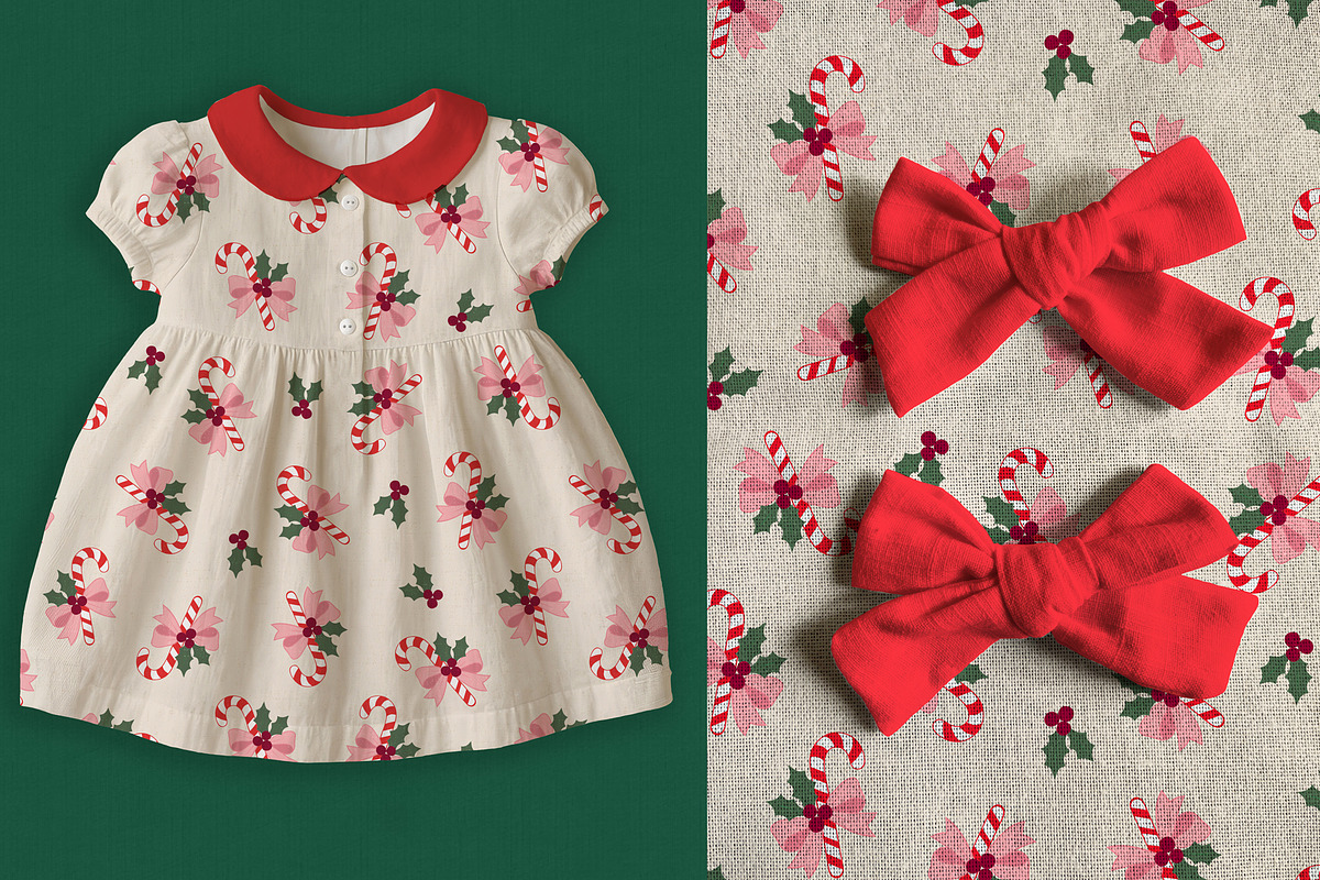 Jolly Candy cane Christmas Pattern, a Pattern Graphic by Schatzi Graphik (Photo 5 of 9)