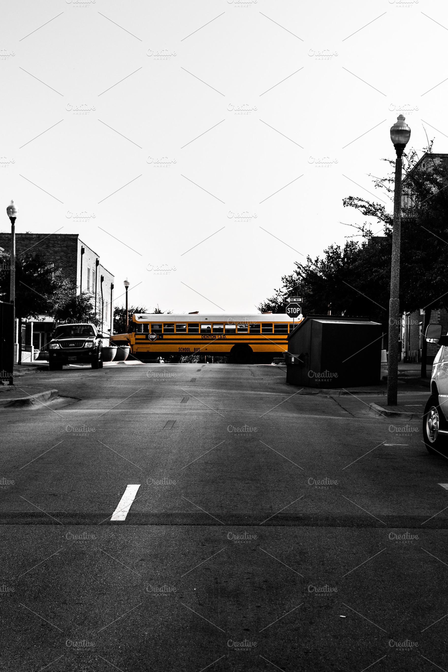 School bus stock photograph, a Transportation Photo by NiccerPhotography