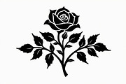Rose Black Silhouette Decorative, an Illustration by Amazin_art (Thumbnail 3 of 31)