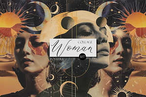 Woman. Space. Gold, a Person Illustration by Chikovnaya