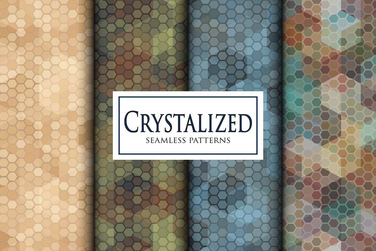 Crystalized hexagonal camouflage, a Pattern Graphic by ArchonDigitalShop (Photo 6 of 6)