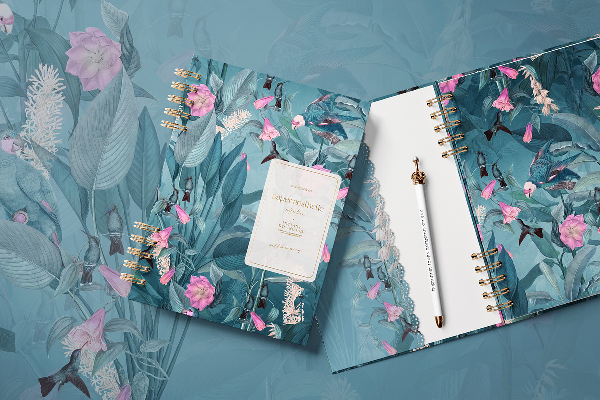 Tropical Mint Surface Pattern, a Pattern Graphic by paper aesthetic (Photo 8 of 9)