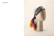 Habotai Silk Scarf Mannequin Mockup, a Hat Mockup by creatsy5 (Thumbnail 5 of 8)