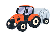 Farm tractors, agriculture machines, a Transportation Illustration by Good Studio (Thumbnail 5 of 7)